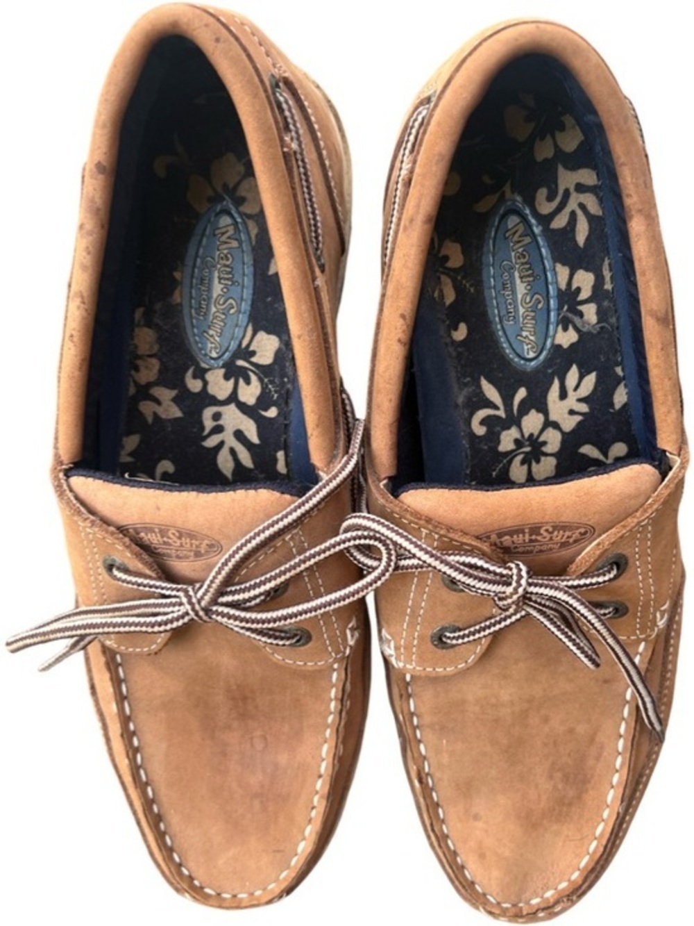 Maui surf Menβs Tan Boat Shoes
